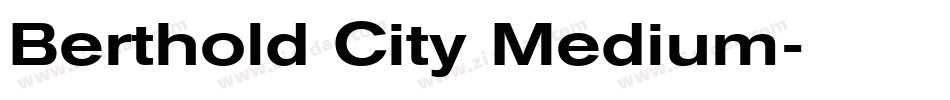 Berthold City Medium字体转换